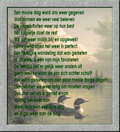 mooi weer